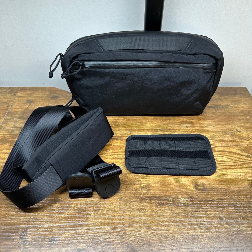 Alpaka Eclipse Gaming Sling Black Axoflux 400D Nylon Bag Gamer Travel Hiking - Picture 1 of 11